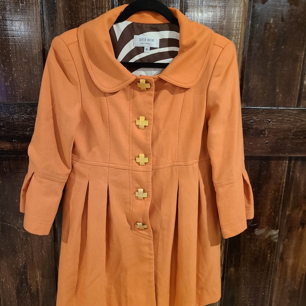 Skirtin Around pea coat jacket
